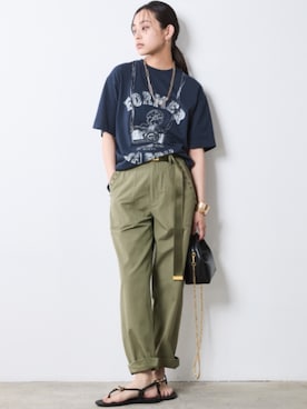 「SMILE LAND（スマイルランド）のアイテム」を使った、nissen Smile Modelsさん（レディース・163cm）の夏コーディネート