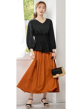 nissen Smile Modelsさん（レディース・167cm）の夏コーディネート