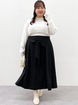 nissen Smile Modelsさん（レディース・158cm）の冬コーディネート