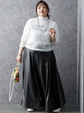 nissen Smile Modelsさん（レディース・157cm）の冬コーディネート