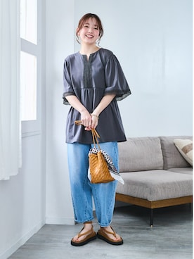 nissen Smile Modelsさん(レディース・160cm)の春コーディネート