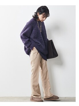「CHIC STYLE」｜「アイテム（チュニック）」を使った、nissen Smile Modelsさん（レディース・163cm）の秋コーディネート
