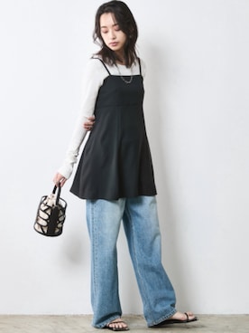 「Denim」｜nissen Smile Modelsさん（レディース・163cm）の春コーディネート