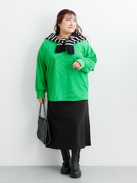 nissen Smile Modelsさん（レディース・155cm）の冬コーディネート