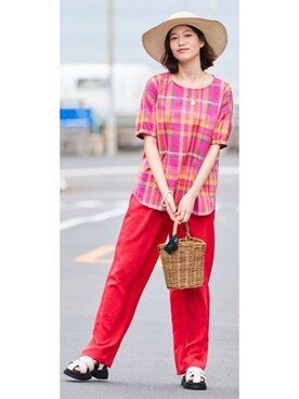 nissen Smile Modelsさん（レディース・167cm）の春コーディネート