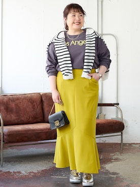 nissen Smile Modelsさん（レディース・158cm）の冬コーディネート