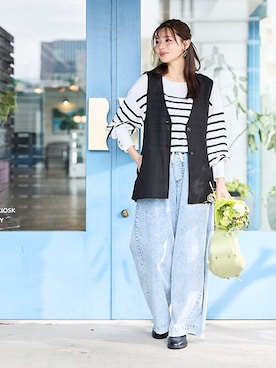 nissen Smile Modelsさん（レディース・167cm）の春コーディネート