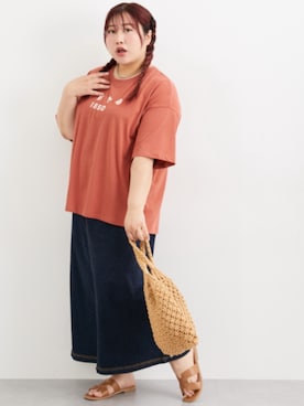「ぽっちゃり」｜nissen Smile Modelsさん（レディース・155cm）の夏コーディネート