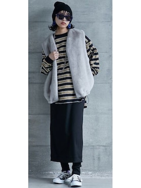 nissen Smile Modelsさん（レディース・167cm）の夏コーディネート