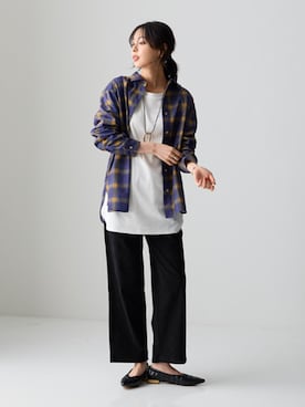 「アイテム（チュニック）」を使った、nissen Smile Modelsさん（レディース・166cm）の秋コーディネート