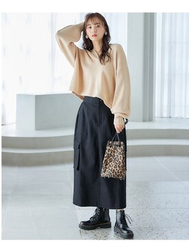 nissen Smile Modelsさん（レディース・166cm）の秋コーディネート