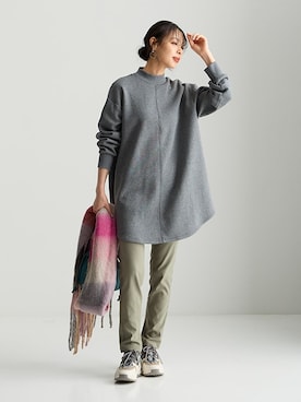 「アイテム（チュニック）」を使った、nissen Smile Modelsさん（レディース・165cm）の秋コーディネート