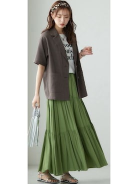 nissen Smile Modelsさん（レディース・166cm）の春コーディネート