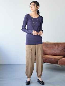 「SMILE LAND（スマイルランド）のアイテム」を使った、nissen Smile Modelsさん（レディース・165cm）の冬コーディネート