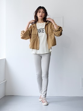 nissen Smile Modelsさん（レディース・170cm）の夏コーディネート