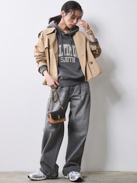 「Denim」｜nissen Smile Modelsさん（レディース・163cm）の冬コーディネート