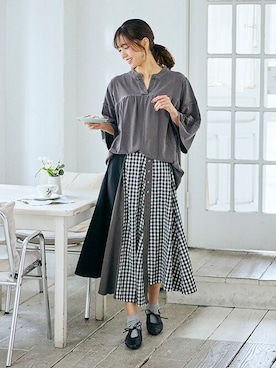 nissen Smile Modelsさん（レディース・164cm）の春コーディネート