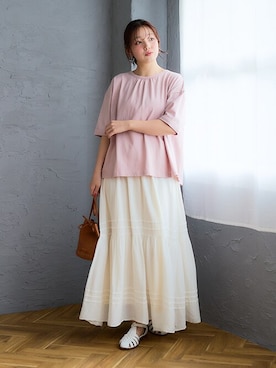 nissen Smile Modelsさん（レディース・160cm）の春コーディネート