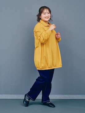 「アイテム（チュニック）」を使った、nissen Smile Modelsさん（レディース・160cm）の秋コーディネート