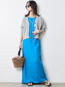 「CHIC STYLE」｜「アイテム（ワンピース/ドレス）」を使った、nissen Smile Modelsさん（レディース・163cm）の春コーディネート