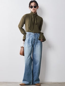 「Denim」｜nissen Smile Modelsさん（レディース・163cm）の夏コーディネート