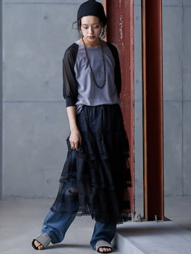 nissen Smile Modelsさん(レディース・163cm)の春コーディネート