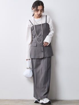 「Layered」｜nissen Smile Modelsさん（レディース・163cm）の冬コーディネート