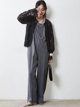 「CHIC STYLE（シックスタイル）のアイテム（オールインワン・サロペット）」を使った、nissen Smile Modelsさん（レディース・163cm）の夏コーディネート