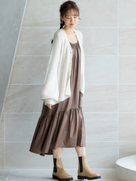 nissen Smile Modelsさん（レディース・167cm）の冬コーディネート