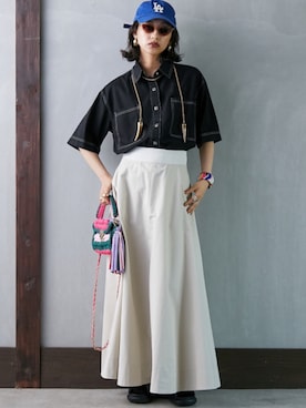 nissen Smile Modelsさん(レディース・163cm)の夏コーディネート