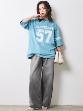 「Denim」｜nissen Smile Modelsさん（レディース・163cm）の冬コーディネート