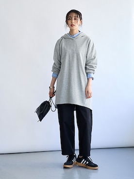 「アイテム（チュニック）」を使った、nissen Smile Modelsさん（レディース・165cm）の夏コーディネート
