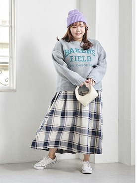 nissen Smile Modelsさん（レディース・158cm）の秋コーディネート