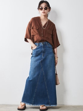 nissen Smile Modelsさん（レディース・163cm）の夏コーディネート