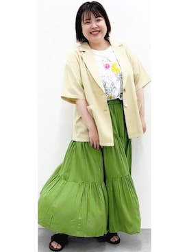 nissen Smile Modelsさん（レディース・158cm）の夏コーディネート