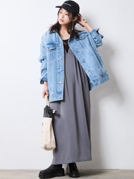 「CHIC STYLE（シックスタイル）のアイテム（ジャケット/アウター）」を使った、nissen Smile Modelsさん（レディース・163cm）の夏コーディネート