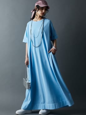 「GEVS.（ジェイヴィス）のアイテム（ワンピース/ドレス）」を使った、nissen Smile Modelsさん（レディース・163cm）の春コーディネート