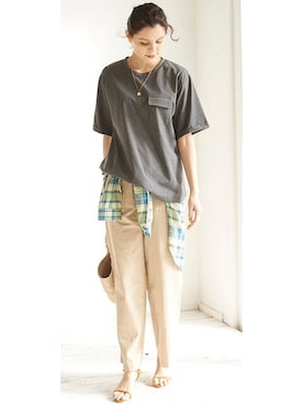 nissen Smile Modelsさん（レディース・167cm）の夏コーディネート