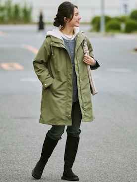 「nissen（ニッセン）のアイテム」を使った、nissen Smile Modelsさん（レディース・167cm）の秋コーディネート