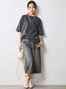「Denim」｜nissen Smile Modelsさん（レディース・163cm）の夏コーディネート