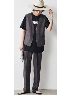 nissen Smile Modelsさん（レディース・167cm）の夏コーディネート