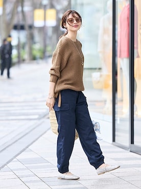 nissen Smile Modelsさん（レディース・165cm）の春コーディネート