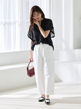 nissen Smile Modelsさん（レディース・165cm）の春コーディネート