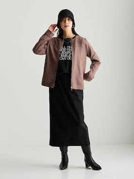 nissen Smile Modelsさん（レディース・166cm）の秋コーディネート