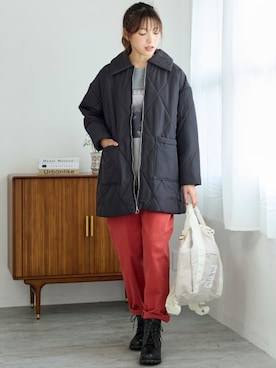 「pattok」｜「アイテム（ジャケット/アウター）」を使った、nissen Smile Modelsさん（レディース・170cm）の秋コーディネート