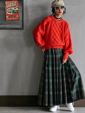 nissen Smile Modelsさん（レディース・163cm）の秋コーディネート