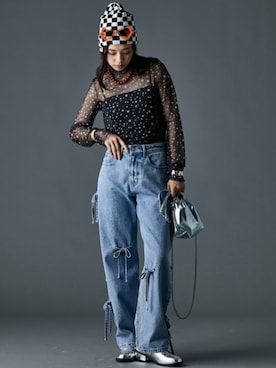 nissen Smile Modelsさん（レディース・163cm）の夏コーディネート