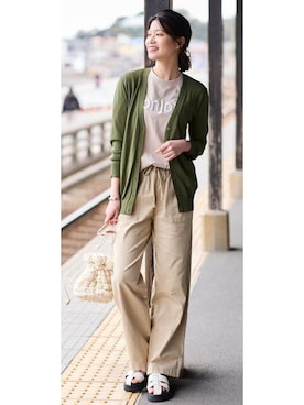 nissen Smile Modelsさん（レディース・167cm）の春コーディネート