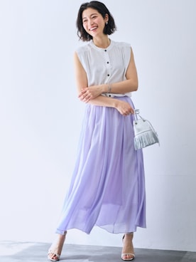 ボリュームマキシフレアスカート＜大きいサイズ有＞【OtonaSMILE