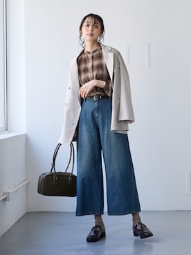 nissen Smile Modelsさん（レディース・165cm）の秋コーディネート